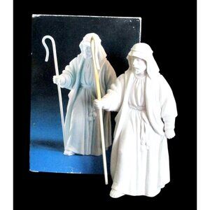 Avon Nativity Collectibles The Shepherd Figurine  - Vintage 1983 White Porcelain
